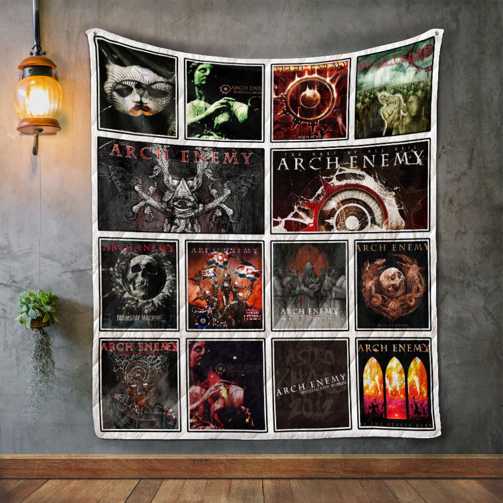Arch Enemy Album Covers Quilt Blanket