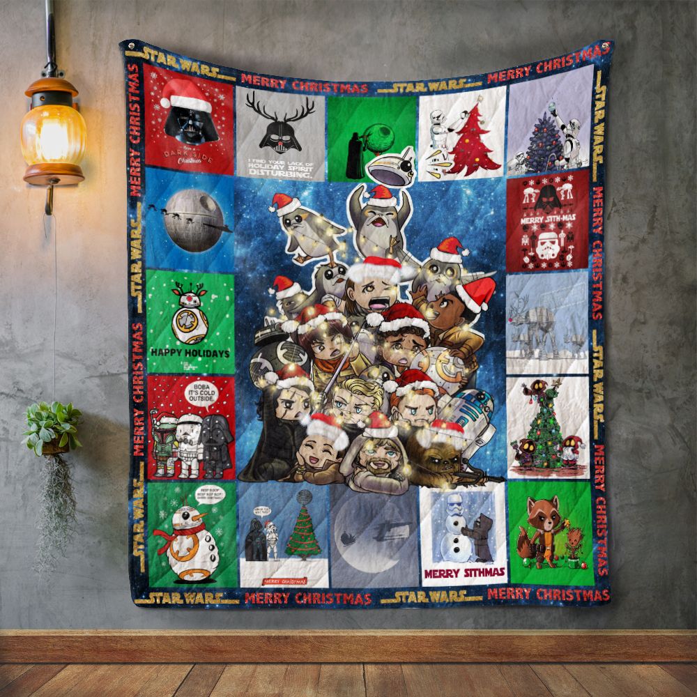 Starwars Christmas Quilt Blanket