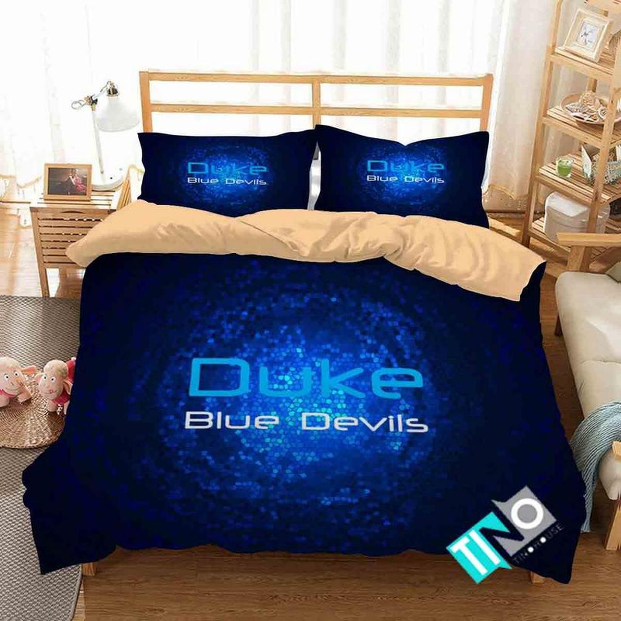 BEST Duke Blue Devils NCAA blue Duvet Cover Bedding Set1