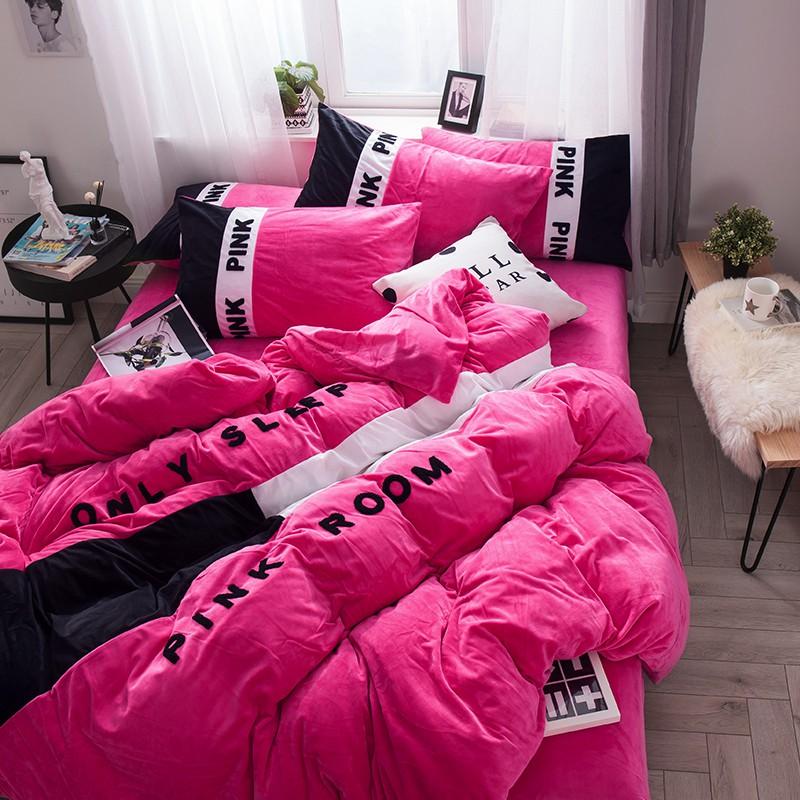 BEST Victoria's Secret Pink Room Duvet Cover Bedding Set2