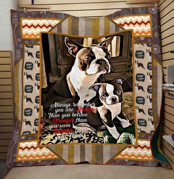 Boston Terrier P210301 Quilt Blanket
