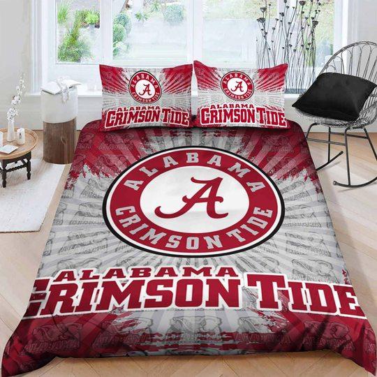 BEST Alabama Crimson Tide NCAA logo Duvet Cover Bedding Set2