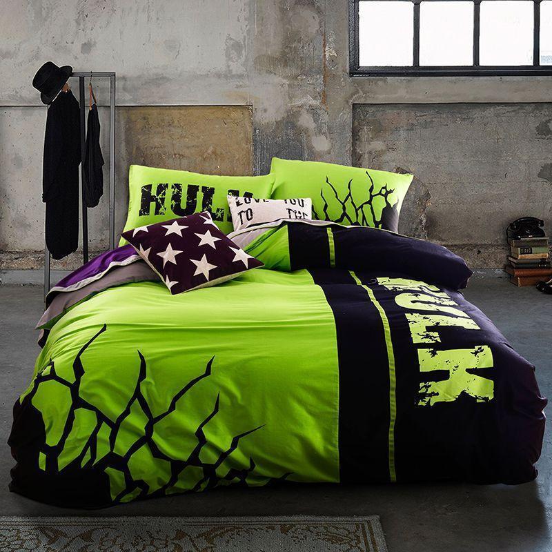 BEST Incredible Hulk Duvet Cover Bedding Set2