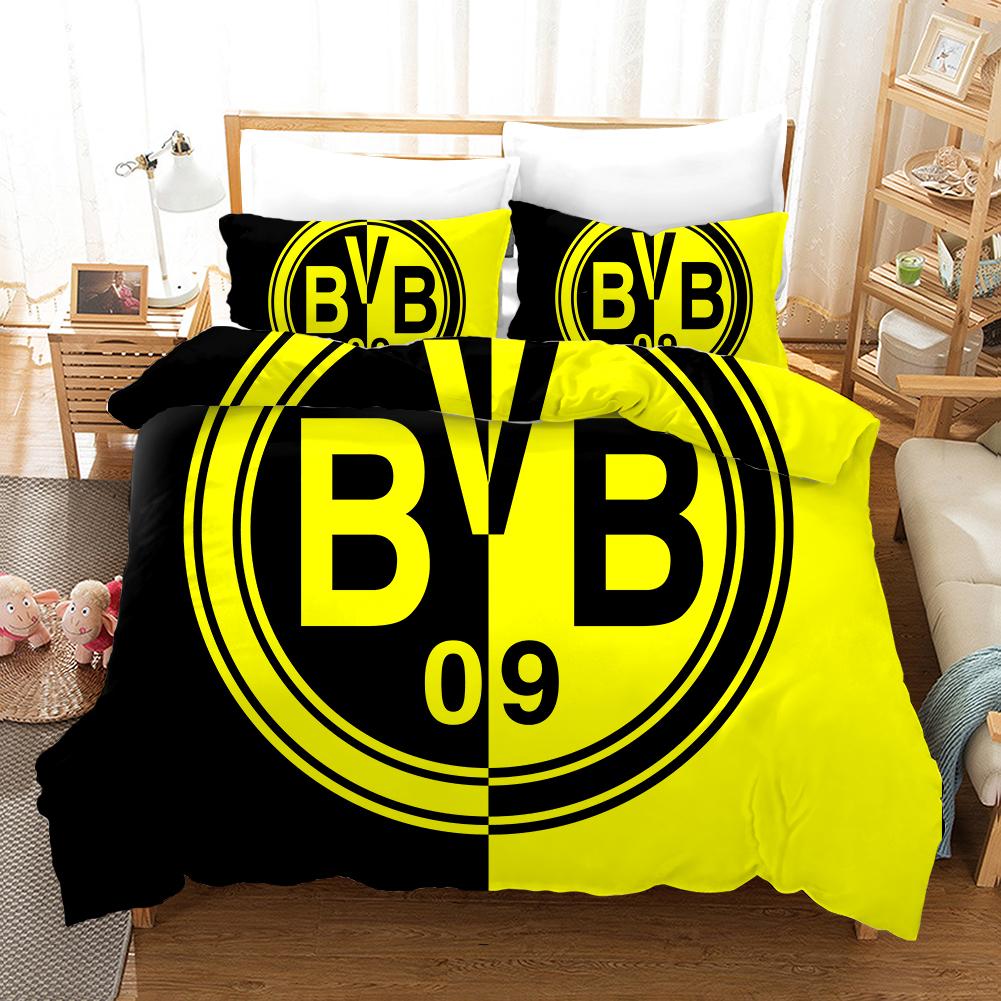 BEST Borussia Dortmund FC logo Duvet Cover Bedding Set1