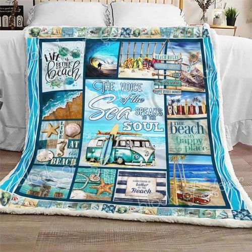 Life Is Better At The Beach Sofa Blanket