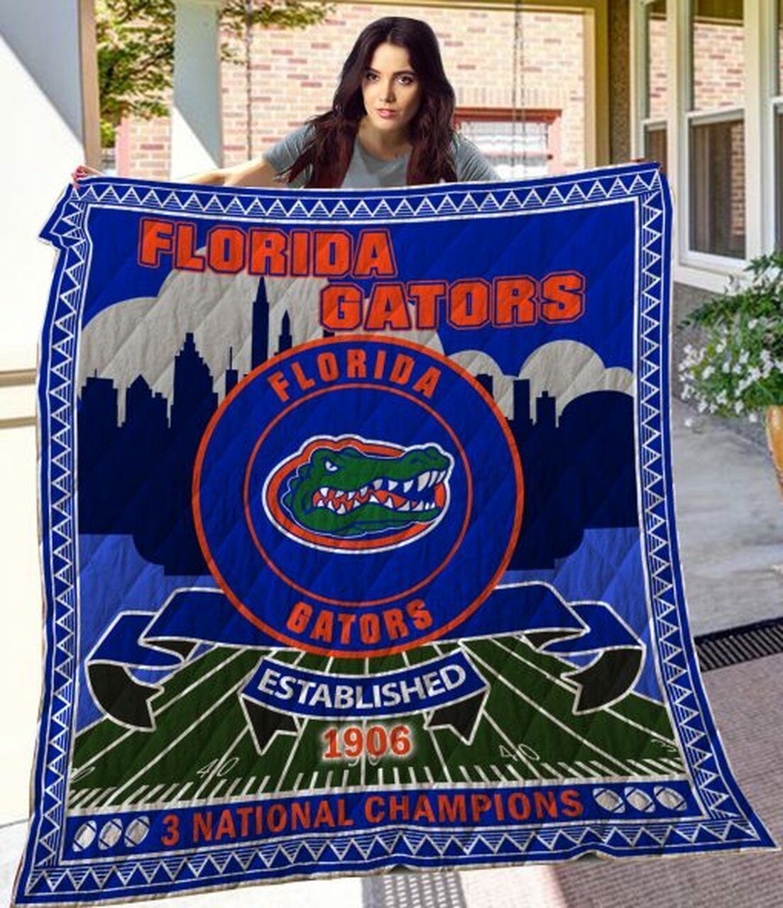 Ncaa Florida Gators Quilt Blanket 822