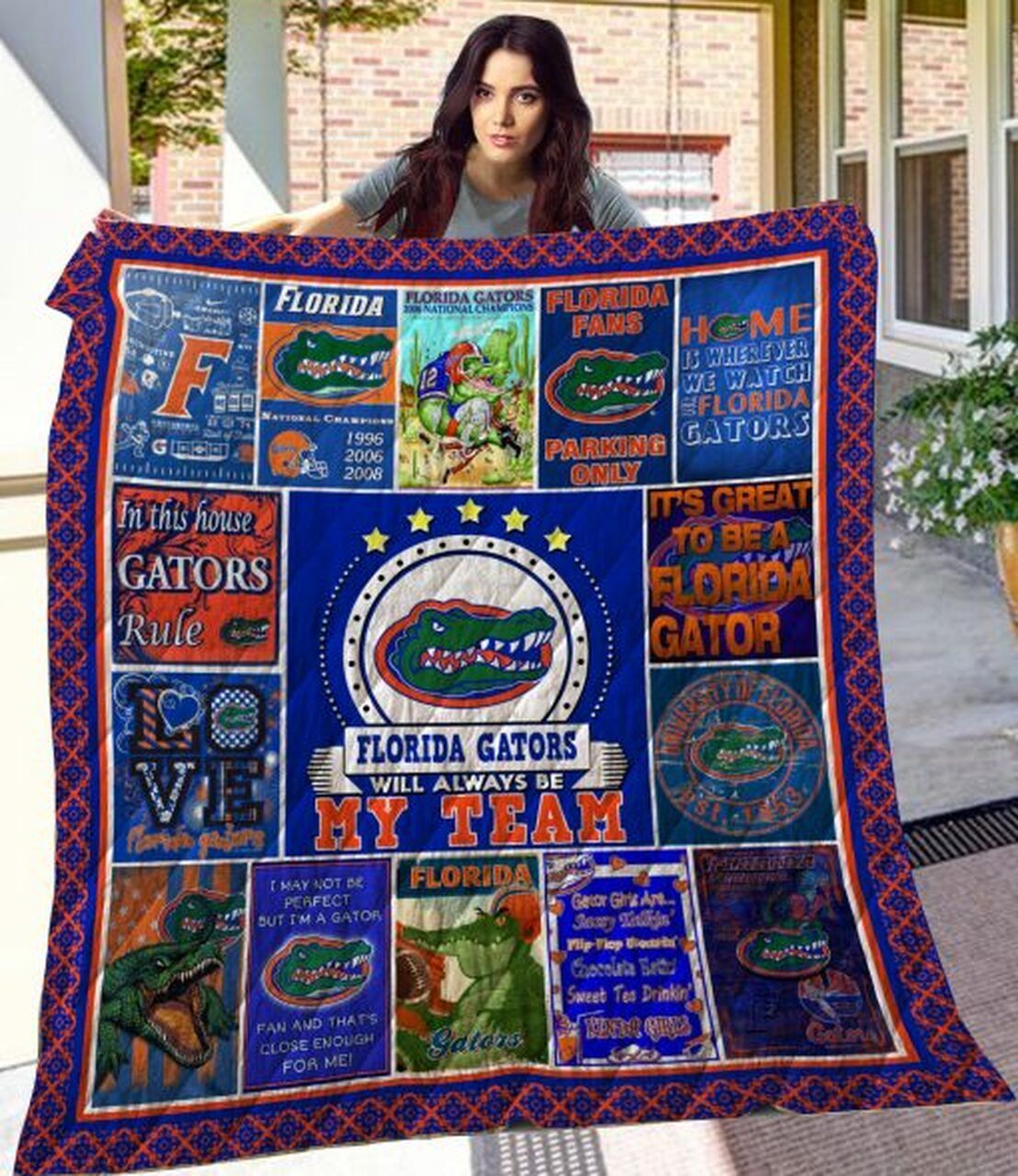 Ncaa Florida Gators Quilt Blanket 823