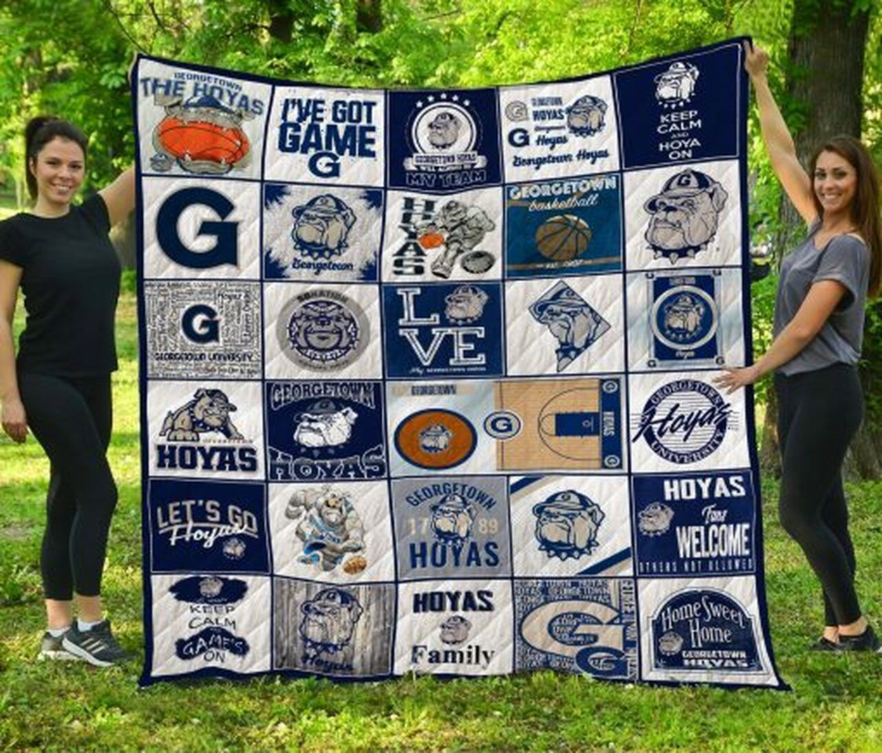Ncaa Georgetown Hoyas Quilt Blanket 1219