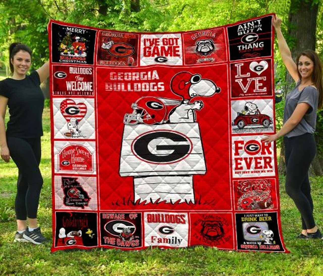 Ncaa Georgia Bulldogs Quilt Blanket 864