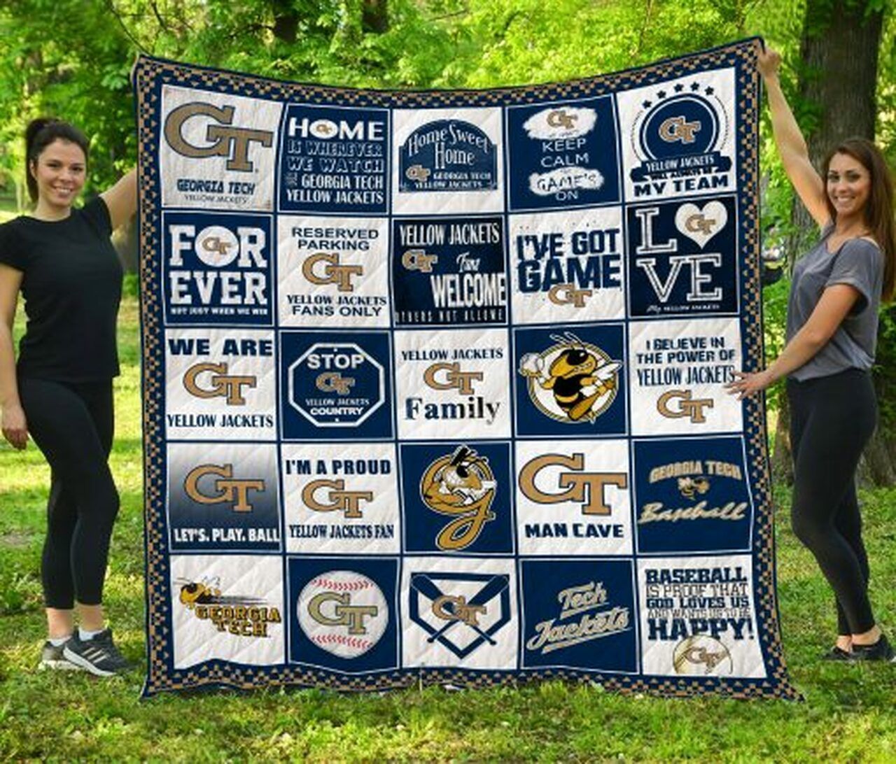 Ncaa Georgia Tech Yellow Jackets Quilt Blanket 101