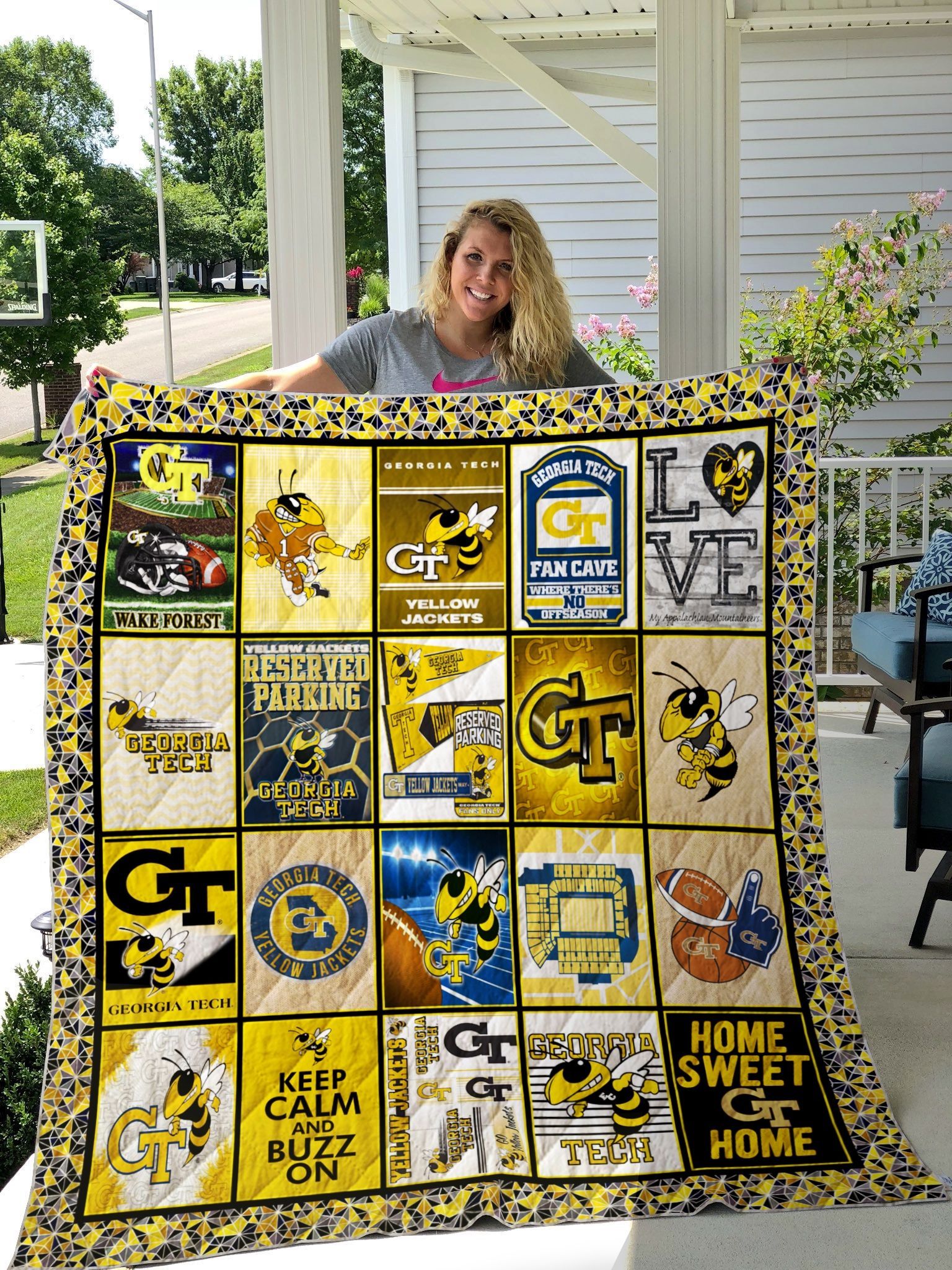 Ncaa Georgia Tech Yellow Jackets Quilt Blanket 103