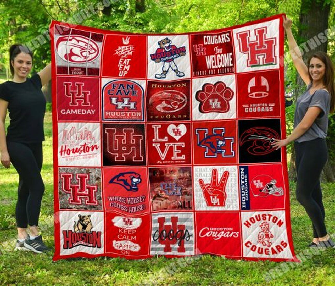 Ncaa Houston Cougars Quilt Blanket 1086