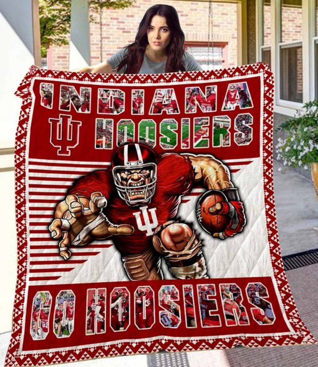 Ncaa Indiana Hoosiers Quilt Blanket 437