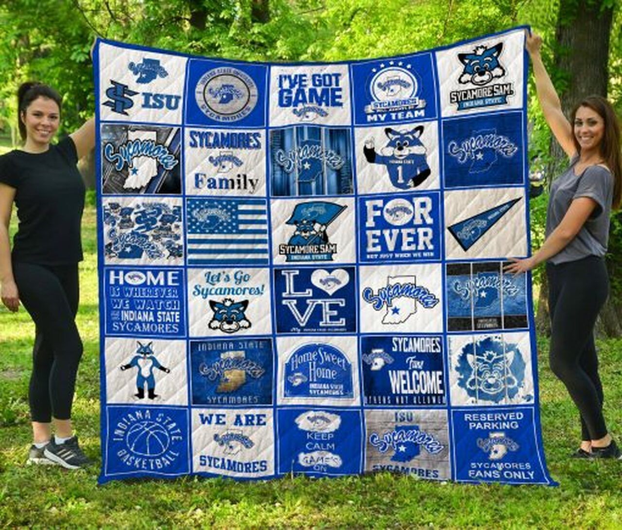Ncaa Indiana State Sycamores Quilt Blanket 1386