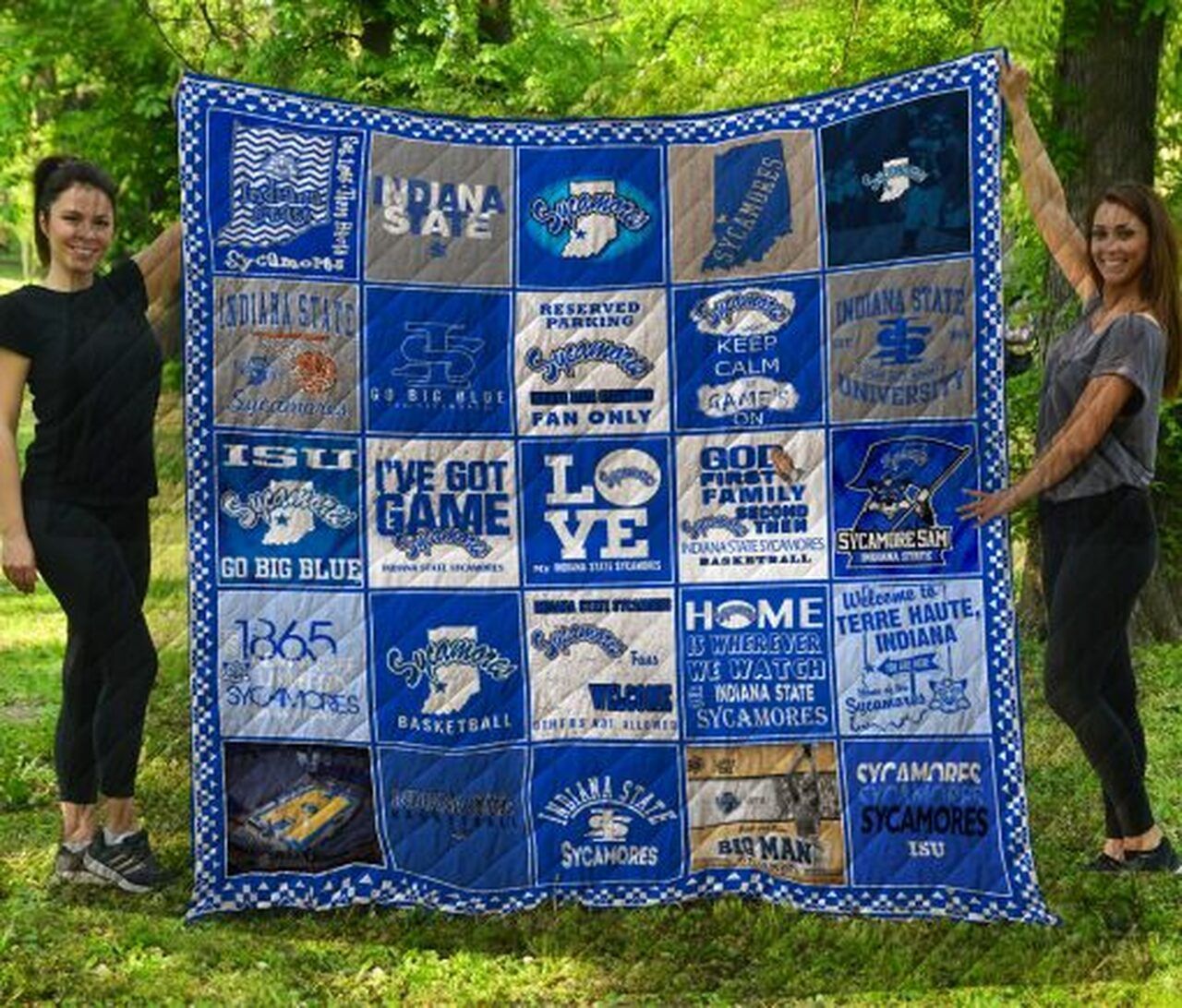 Ncaa Indiana State Sycamores Quilt Blanket 1384