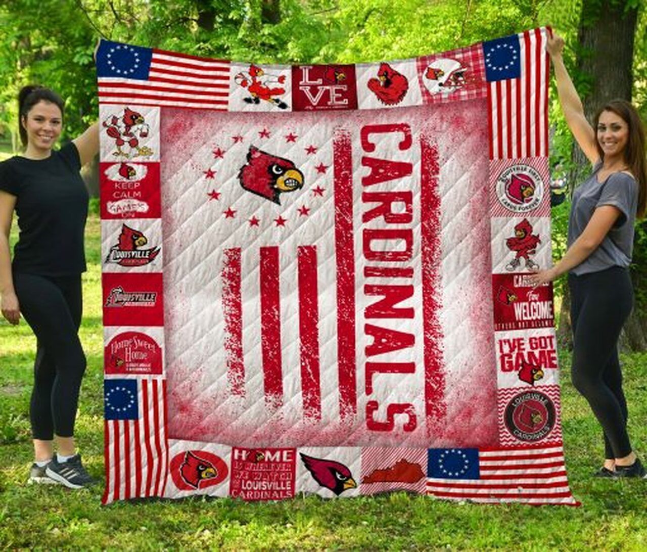 Ncaa Louisville Cardinals Quilt Blanket 117