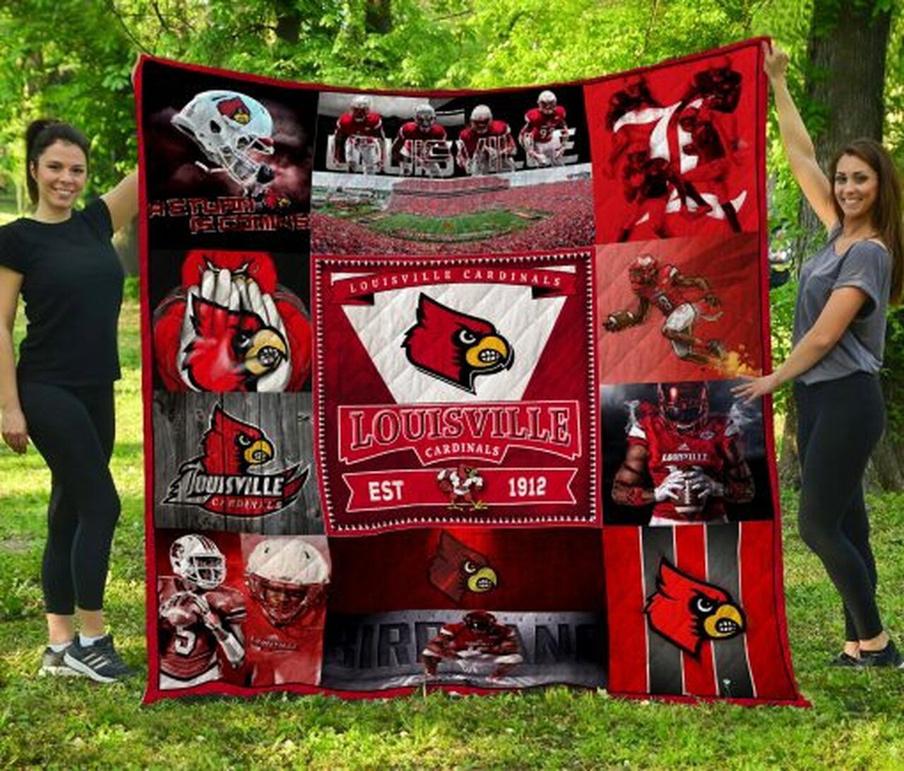 Ncaa Louisville Cardinals Quilt Blanket 113