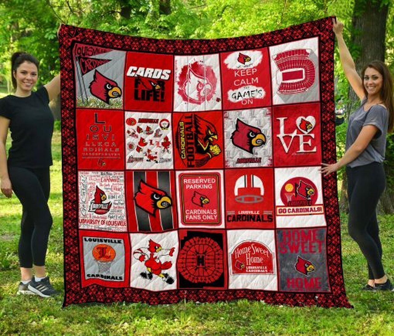 Ncaa Louisville Cardinals Quilt Blanket 126