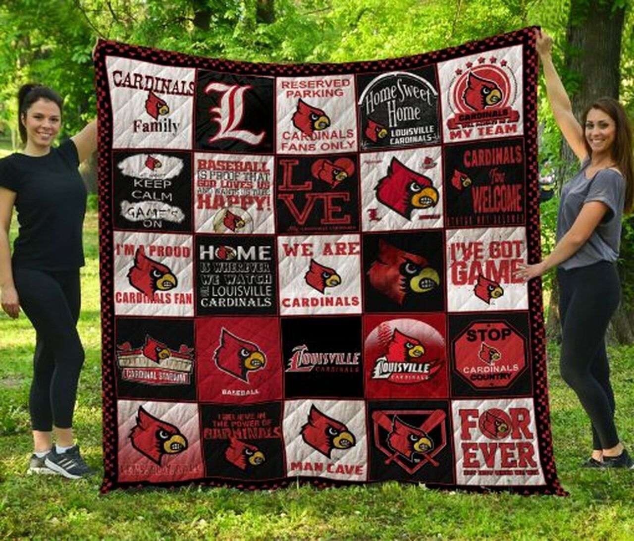 Ncaa Louisville Cardinals Quilt Blanket 129