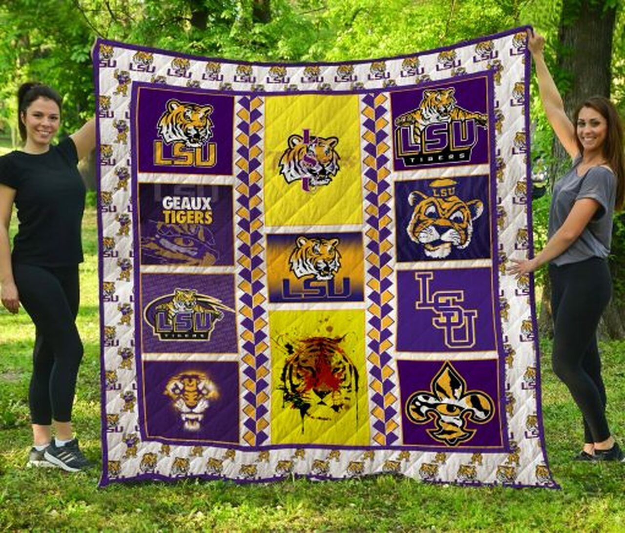 Ncaa Lsu Tigers Quilt Blanket 933