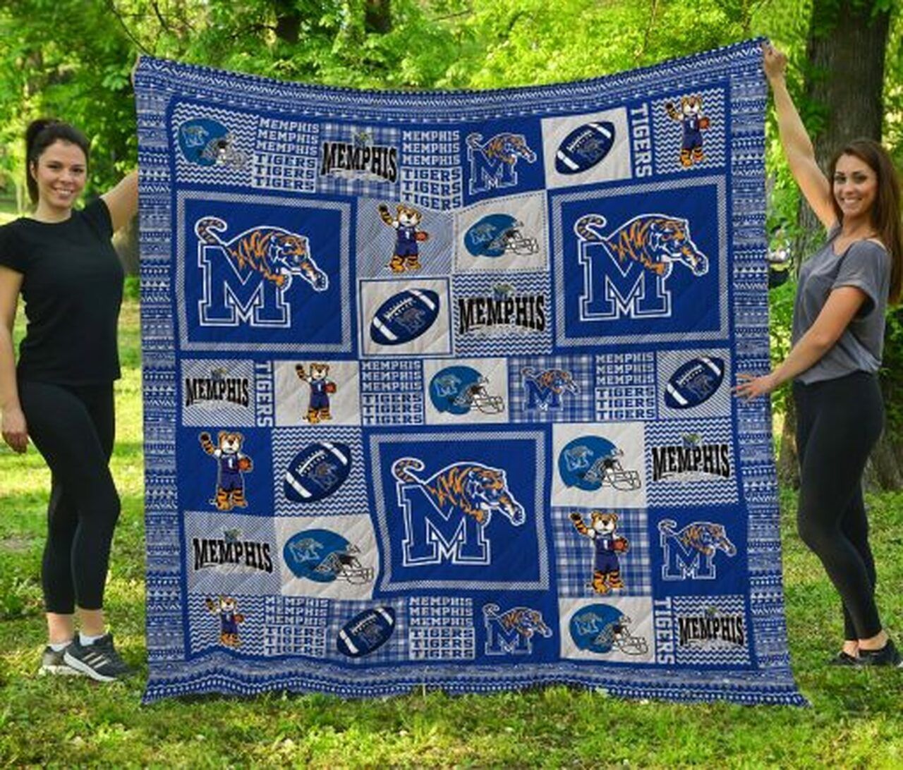 Ncaa Memphis Tigers Quilt Blanket 1099