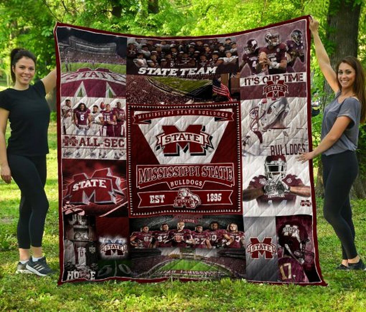 Ncaa Mississippi State Bulldogs Quilt Blanket 955