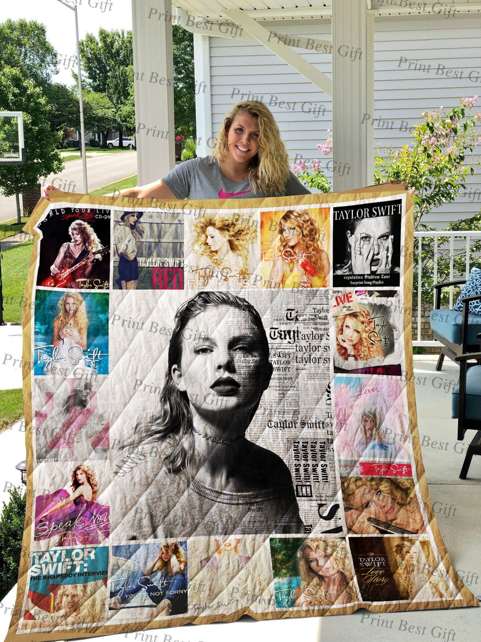 Taylor Swift Albums Cover Poster Quilt